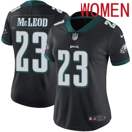 Women Philadelphia Eagles #23 Rodney McLeod Nike Black Vapor Limited NFL Jersey->women nfl jersey->Women Jersey